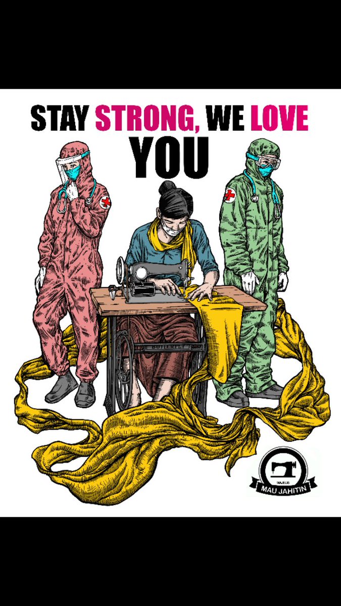 Dibikinin gambar <a href="/mamajahit/">majelis mau jahitin</a> sama relawan, Rizal namanya. :)