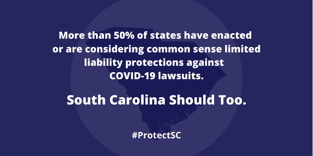 SCManufacturers's tweet photo. Not passing Limited Liability Protections for SC businesses hurts our ability to compete and thrive economically. 

Don’t let that happen.

 #ProtectSC #COVID19  #scpol https://t.co/bPZWaicwUi