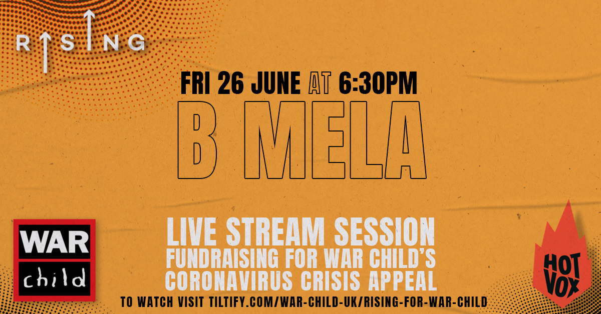 Today’s Heard It Hear First is Shame on Me by <a href="/BEINGBMELA/">B MELA</a> 

B Mela is also taking part in RISING, our brand new series of live-streamed events, which aims to raise money for <a href="/WarChildUK/">War Child UK</a> to assist their work during the Covid-19 crisis. 

More here: bit.ly/2AYQlG6