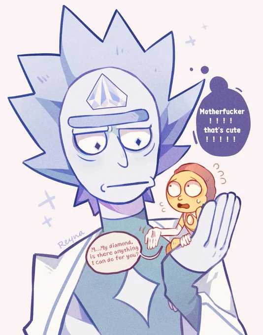 #RickandMorty 

💎DIAMOND RICK!!---- 