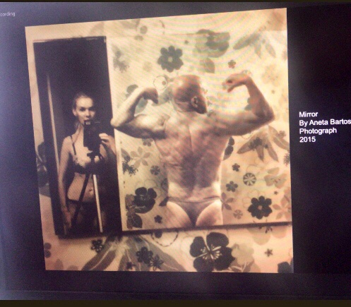 psarelli's tweet photo. So,so lucky to be able to hear Aneta Bartos talk about these stunning photographs #QBA2 @QueerBritish https://t.co/8EG8T3VcXB
