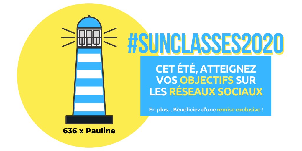 Digital113_'s tweet photo. [😎ACTU ADHÉRENT] Cet été, formez-vous sur les réseaux sociaux avec l'@Agence636  &amp; les #Sunclasses2020 ! Inscrivez-vous pour 3 semaines d’atelier en ligne &amp; atteignez vos objectifs sur les réseaux sociaux ! Adhérent ? Envoyez-nous un mp pour bénéficier d'un code promo en exclu! https://t.co/WBGuRBPnGH