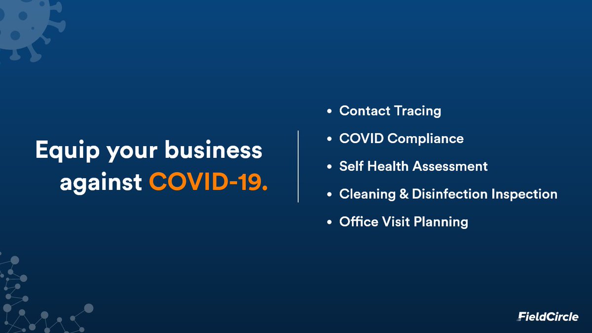 TheFieldCircle's tweet photo. FieldCircle has launched a software suite to manage and monitor COVID-19 compliance, #workplace safety, and employee self-assessments and contact tracing.

Learn more about the features here: https://t.co/HXFWonGV1M

#covid #covid19 #startup #covidsafe #contacttracingapp https://t.co/P52lCStrnp