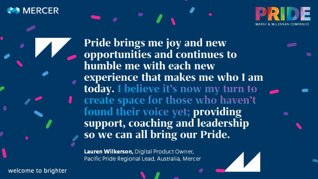 wilko_lauren's tweet photo. Pride Month is a chance for new voices and new opportunities. @Wilko_Lauren shares her perspective on diversity and inclusion. #MercerPride #MMCPride @MercerAu @Mercer_NZ https://t.co/BED0qoxKgM https://t.co/kttKQEzxiS