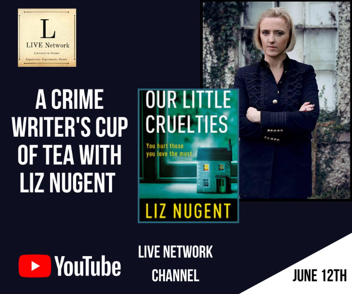 PenguinIEBooks's tweet photo. .@lizzienugent will be on LIVE Network having 'A Crime Writer's Cup of Tea' with @TheeDaniMagic tomorrow from 10am! Watch a preview here - https://t.co/8iHdkKlBgR @Droichead_Arts https://t.co/7Ei7inem1J