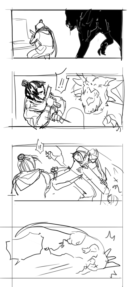 Do you ever sketch something and not want to do it before you've even started lining it?