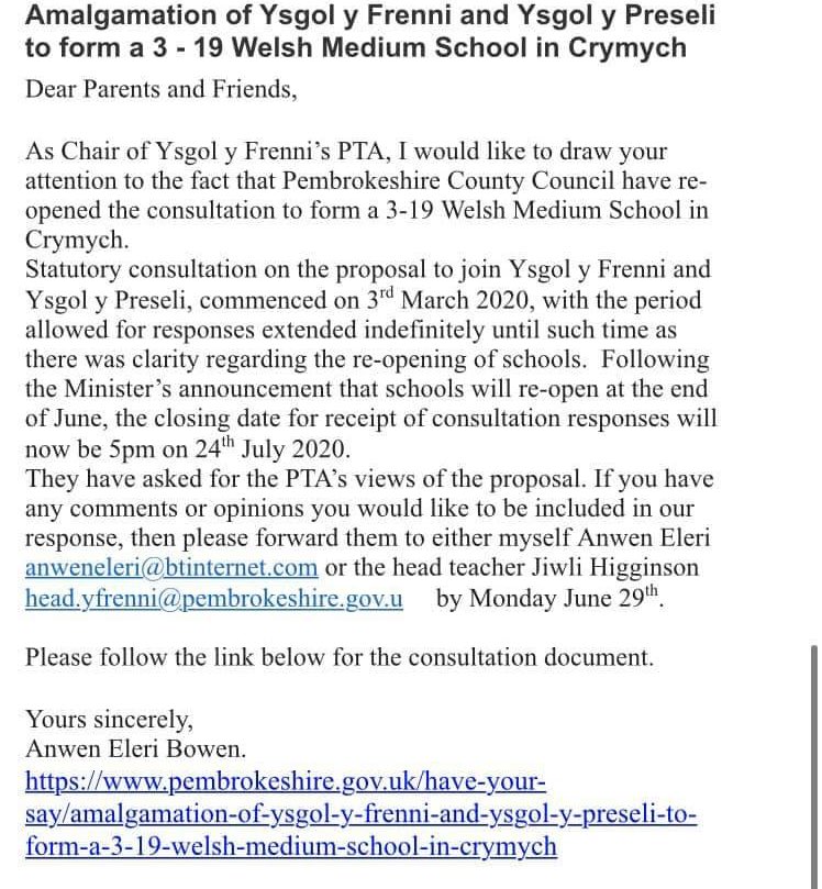 YFrenni's tweet photo. Uno Ysgol y Frenni â Ysgol y Preseli. Ysgol Cyfrwng Cymraeg 3-19 yng Nghrymych. https://t.co/q1VhEIVuWK