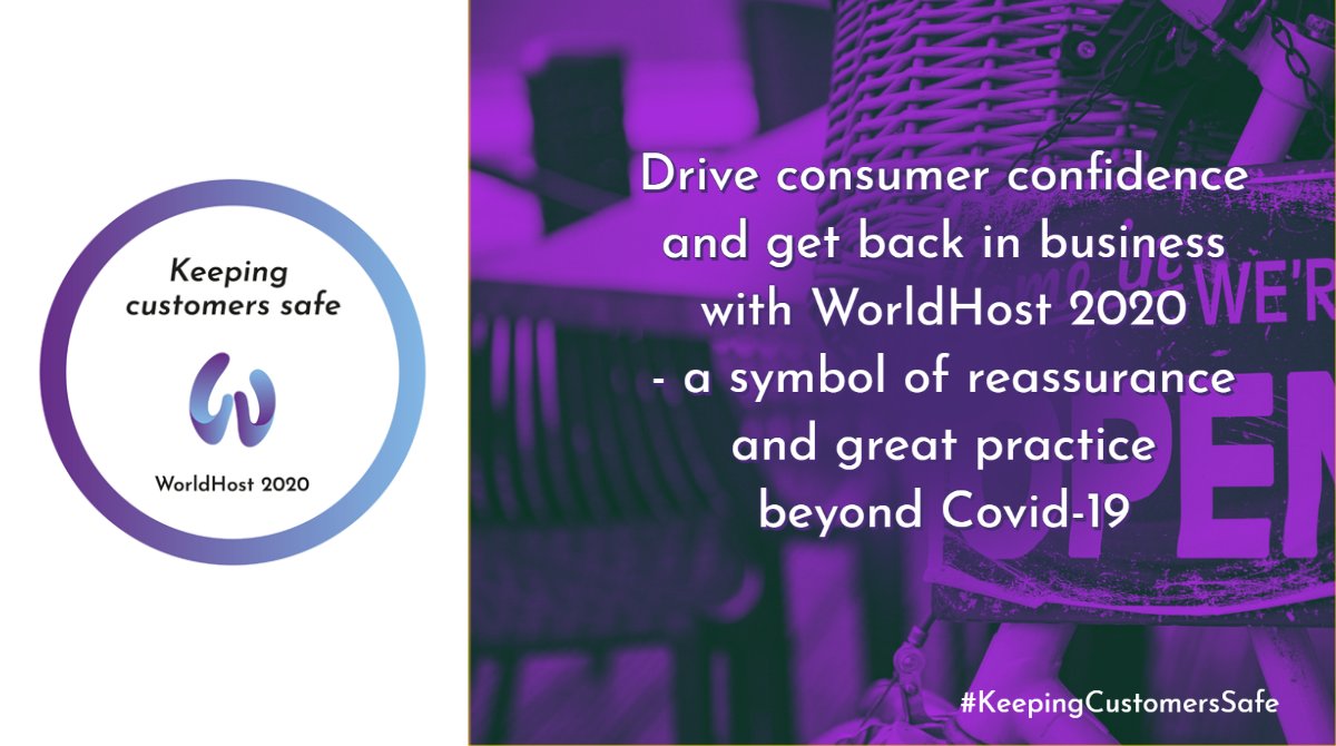 DCX_Andy's tweet photo. Empower your staff to adapt the service you provide beyond Covid-19. WorldHost 2020 is a 60-minute e-learning programme from @p1stgroup that keeps your customers & colleagues safe and drives consumer confidence in your business. More: https://t.co/X41ldLIpJG #KeepingCustomersSafe https://t.co/a5YueFQ9FQ
