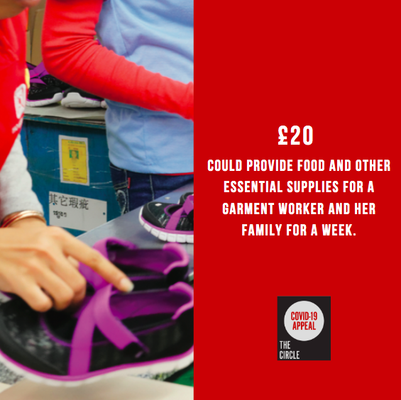 TheCircleNGO's tweet photo. Garment workers have swiftly found themselves destitute as factories were forced to close because of cancelled orders.

Help us support garment workers and their families by donating to and sharing our emergency appeal: https://t.co/ihvBKJUA5B

#WomenEmpoweringWomen https://t.co/Y0BW7gDro6