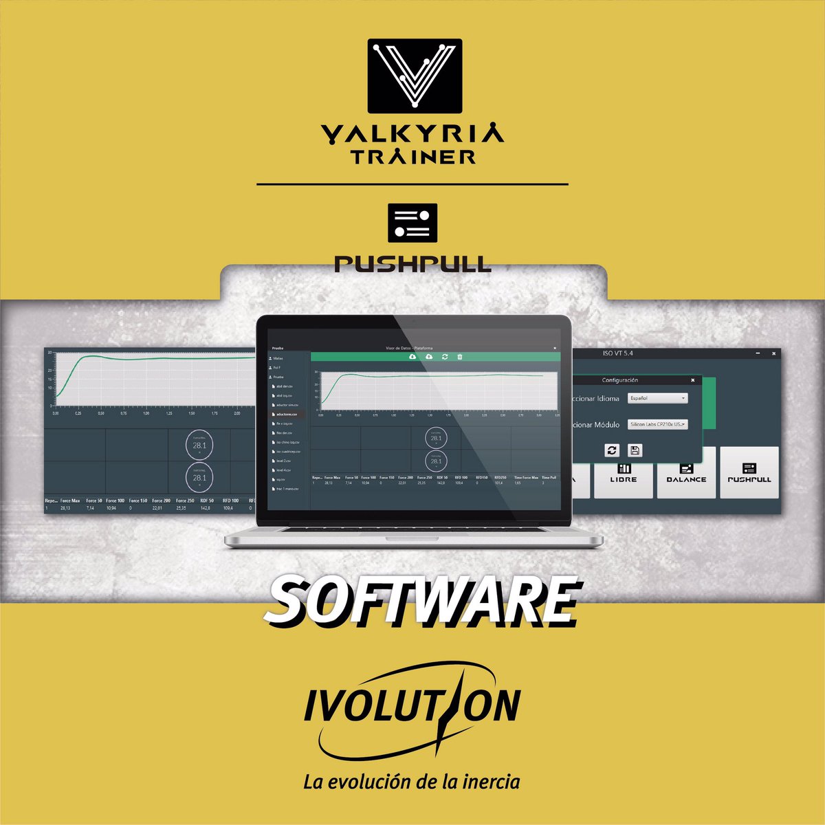 IvolutionOK's tweet photo. Te presentamos dos productos que vienen por separado pero que están hechos el uno para el otro 🖤.
⚡ Software VALKYRIA TRAINER ➡ Módulo PUSH PULL.
⚡ RACK TEST.
#todoloquedasvuelve #software #valkyriatrainer #pushpull #dinamómetro #racktest #medición #feedback #ivolution https://t.co/lCDExO2kpl