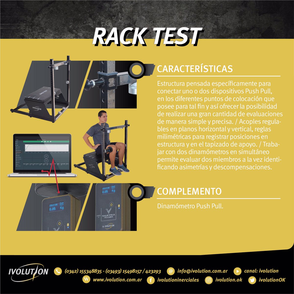 IvolutionOK's tweet photo. Te presentamos dos productos que vienen por separado pero que están hechos el uno para el otro 🖤.
⚡ Software VALKYRIA TRAINER ➡ Módulo PUSH PULL.
⚡ RACK TEST.
#todoloquedasvuelve #software #valkyriatrainer #pushpull #dinamómetro #racktest #medición #feedback #ivolution https://t.co/lCDExO2kpl