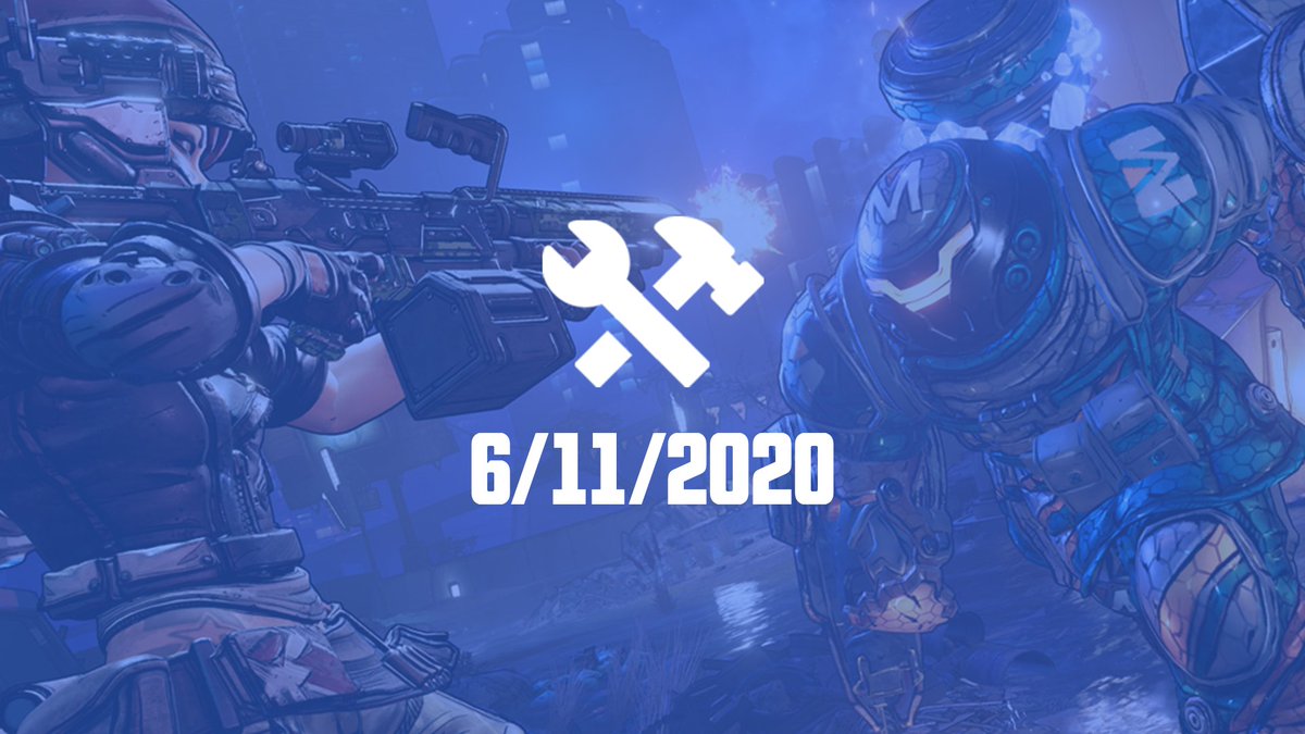Borderlands's tweet photo. Today we will release an update for #Borderlands3, which will be live by 12PM PT. This update adds Takedown at the Guardian Breach, addresses the first phase of changes to Mayhem 2.0, and addresses some player-reported concerns. 
📖 https://t.co/ARKTf1JKn9 https://t.co/lyVZkIEch7