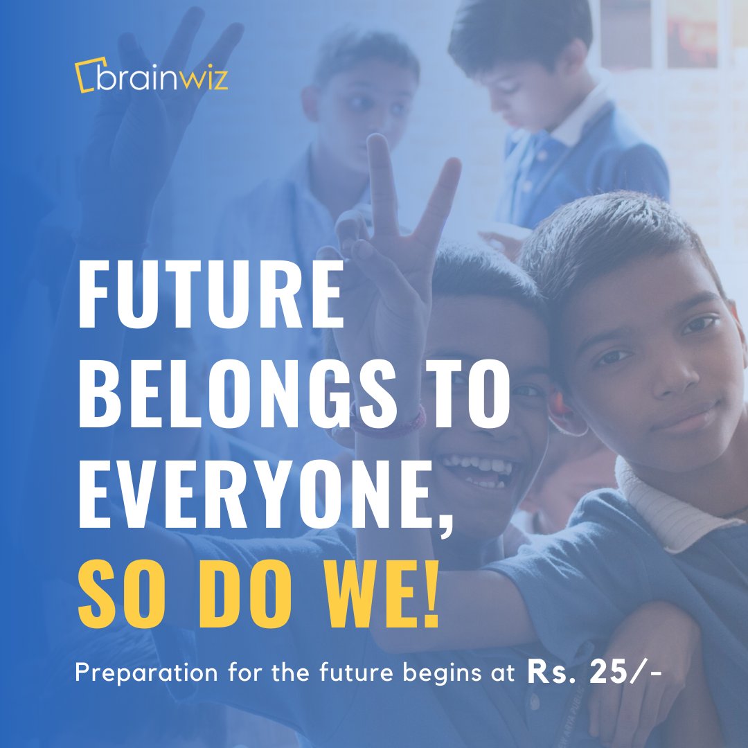 BrainwizIndia's tweet photo. Yes, it costs money. No, it's not in thousands! With Brainwiz, everyone gets an equal opportunity to prepare for the future! 

Your preparation starts at as low as Rs. 25/-.

Coming Soon!

#BrainwizGoesOnline #SkillsForFuture https://t.co/DarxiCQ9Tr