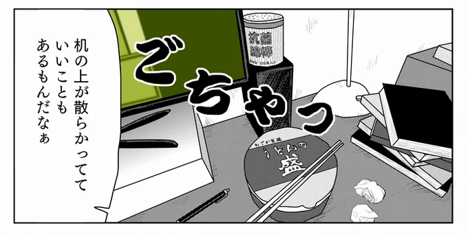 「ごちゃっ」(私の机の上よりきれい) 