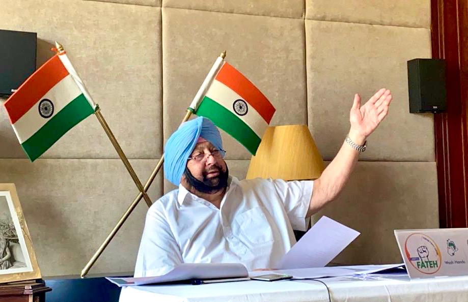 capt_amarinder's tweet photo. To prevent community spread of #Covid19 in Punjab, in today's review meeting we have decided to 
1 - Have restricted movement over weekend &amp; holidays. Industries will be exempted.
2 - Stronger vigilance on people coming from other states with strict home quarantine for all. (1/2) https://t.co/Qv9TA5VanL