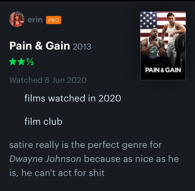 Letterboxd_'s tweet photo. Pain &amp; Gain (2013) https://t.co/QYj4QcVh0n