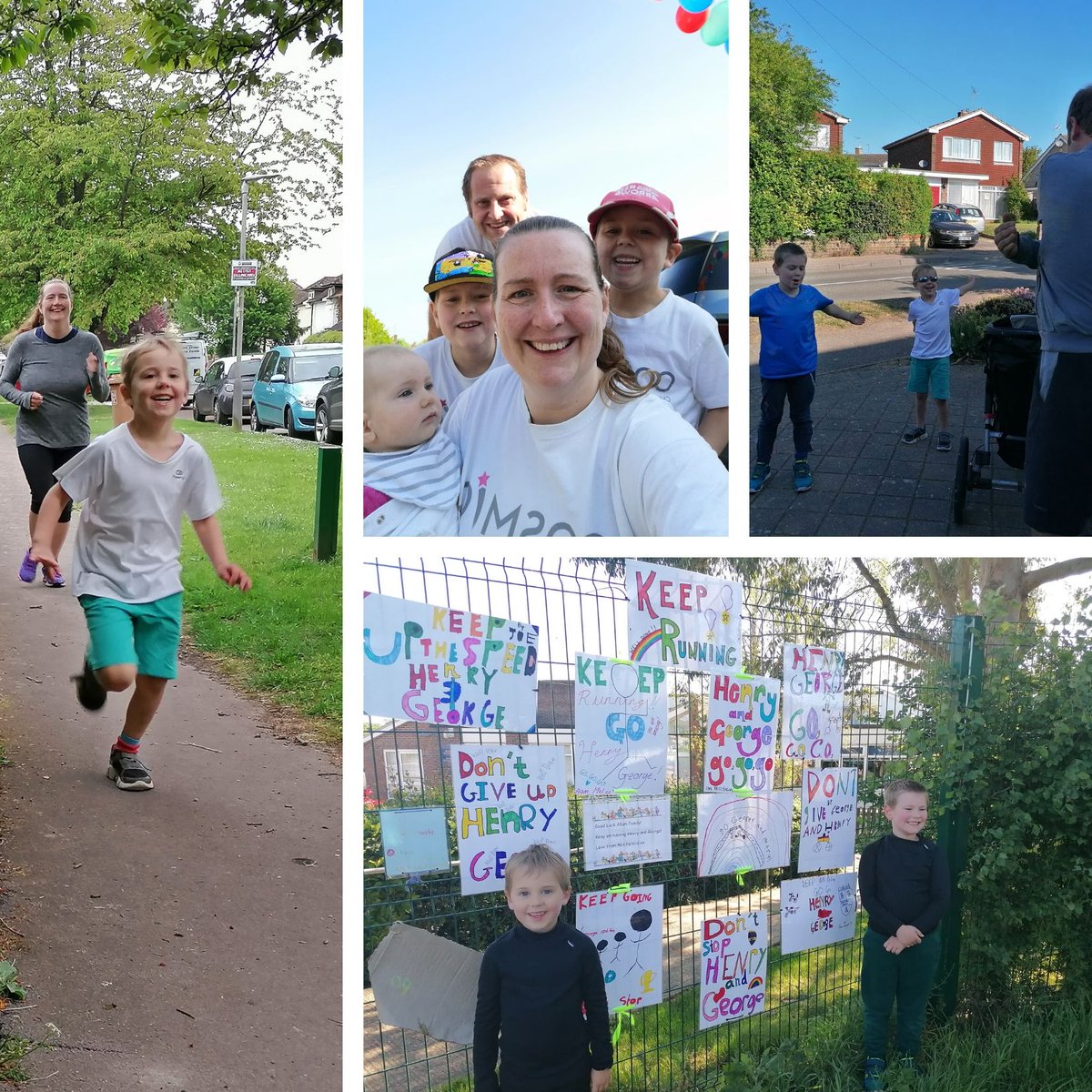WinnicottUK's tweet photo. It was fantastic to see so many COSMIC supporters involved & getting creative for the #twopointsix challenge; completing star jumps, sit-ups, paddle-boarding and runs! Here's COSMIC supporter Helen Allum & family who completed a marathon over 10 days #cosmiccharity #26challenge https://t.co/IVeXaPLw58