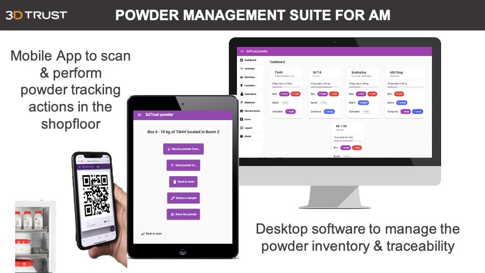 We are excited to release our new Powder Management Software!
Now available as a mobile and browser application to track powder related actions and keep a detailed overview of your material’s inventory &amp; lifecycle.
Get in touch with us for a product demo!
#AdditiveManufacturing
