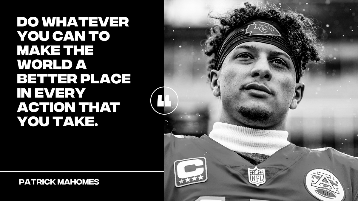 Chiefs's tweet photo. Anybody can make a difference ✊ https://t.co/sfhgMunJcJ