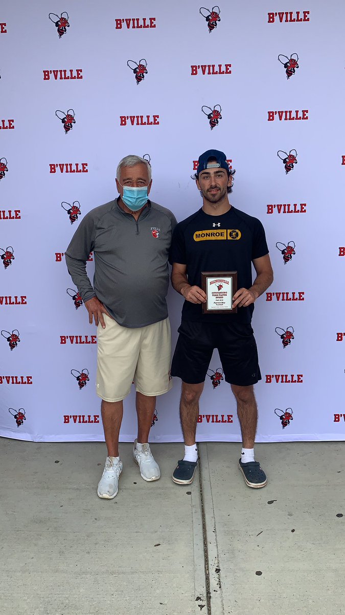 Congrats to Patrick May on receiving the most outstanding team athlete award for football. Thanks Coach Sanfilippo.