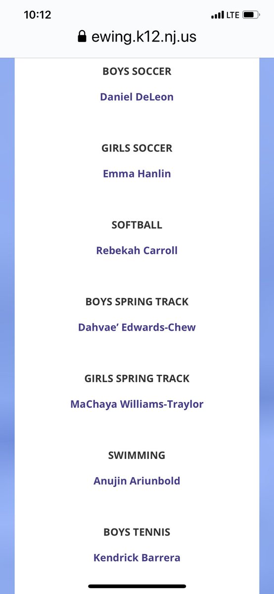 TheEwingSchools's tweet photo. Ewing Schools Celebrates Senior Student-Athletes!

Video Awards Presentation: https://t.co/jJL7SjUOQZ https://t.co/VczYhkBH3b