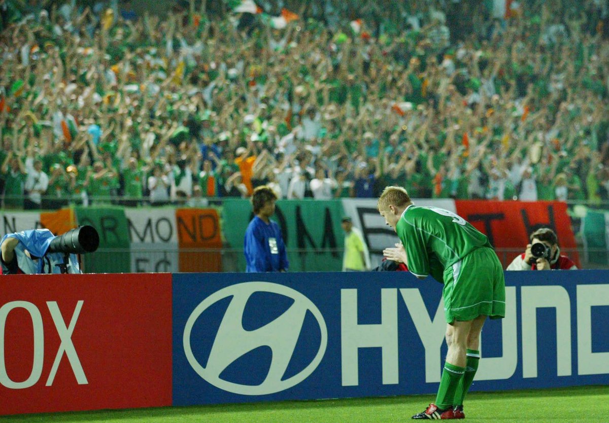 officialfaishop's tweet photo. 🚨WIN🚨 

To celebrate 11 iconic Irish tournament moments we will be giving away a unique Ireland jersey to commemorate each game on their match dates throughout June.
 
⚽️ Damian Duff V Saudi Arabia at WC2002 ⚽️
 
To enter LIKE, RT, FOLLOW &amp; COMMENT below. 

#COYBIG https://t.co/ma9b4wEYnq