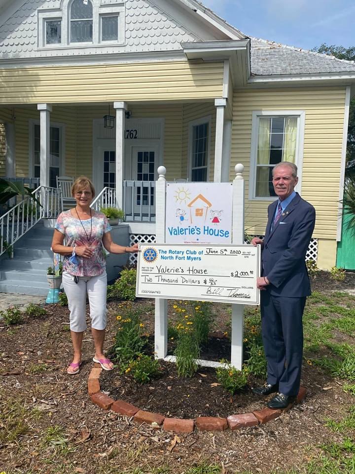 For today's Thankful Thursday, we would like to highlight Bill Thomas of the Rotary Club of North Fort Myers. Bill and his daughter Allie have been coming to Valerie's House since the death of Bill's wife and mother of Allie for the past year. Thank you for your generous donation