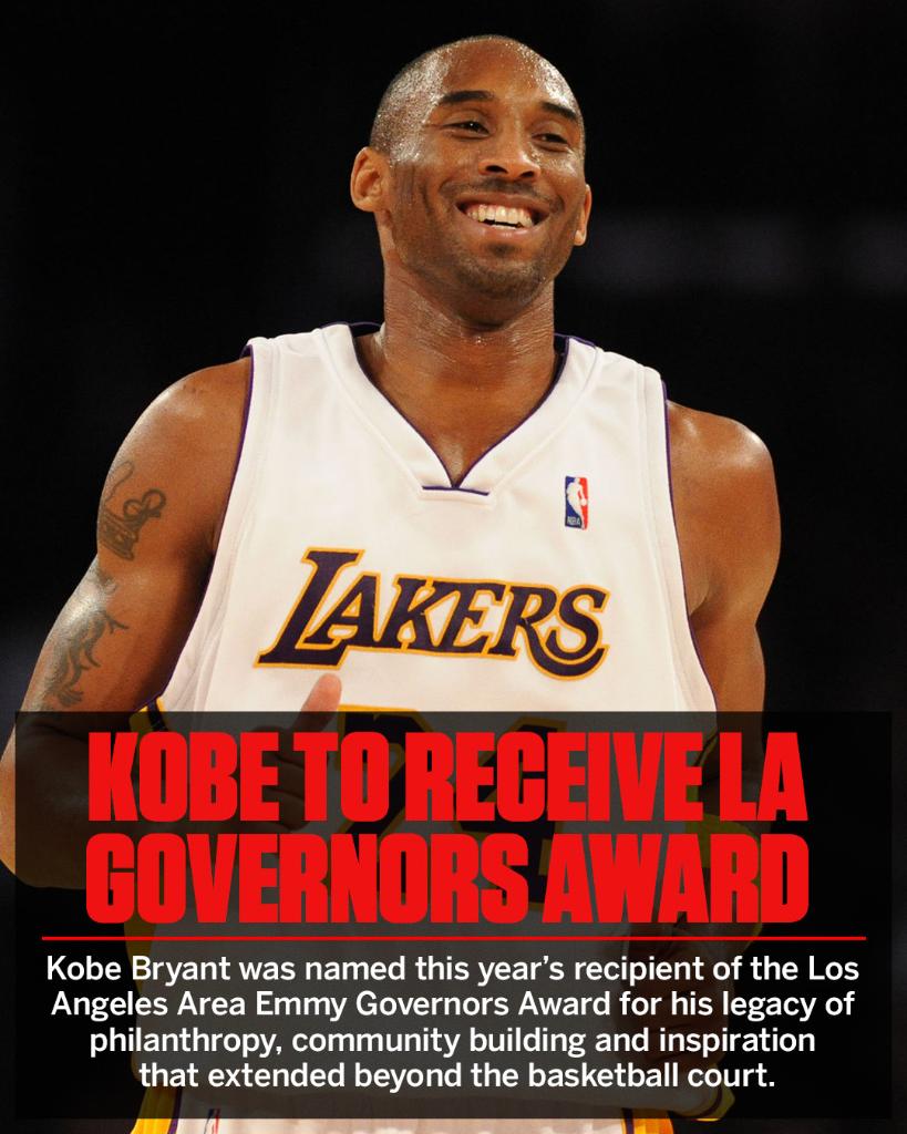 SportsCenter's tweet photo. Another award for Kobe's trophy case 🏆 https://t.co/GI8ofmv59x