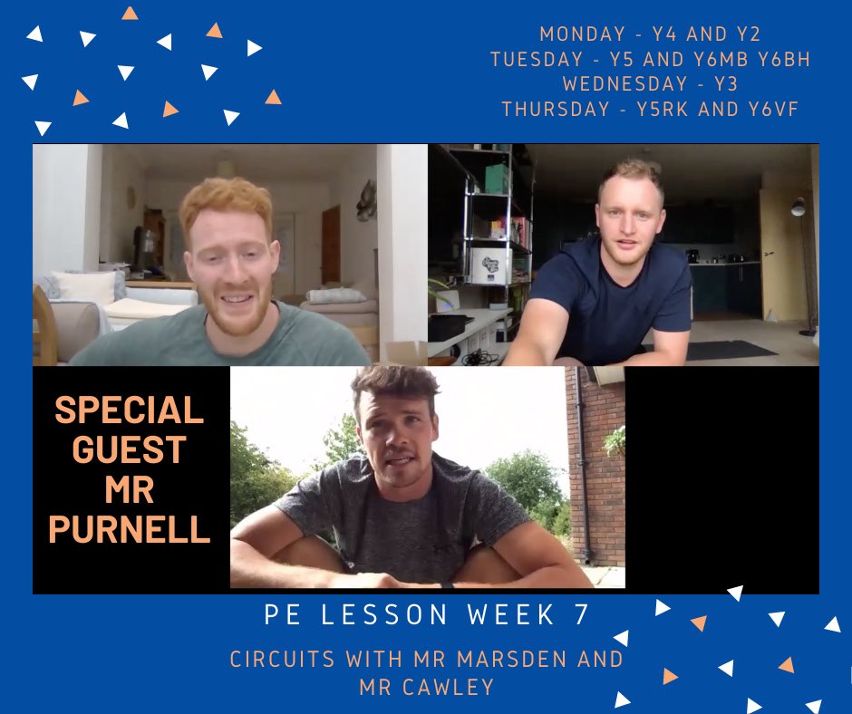 CoedglasHWB's tweet photo. Next week we have special guest Mr Purnell joining us for our fun PE lesson. 30 minute workout along side some fun questions and a quiz. Keep a look out for our video next week on Google Classroom @CoedGlas @CoedGlas2020 @CoedGlas2021 @CoedGlas2022 @CoedGlas2023 https://t.co/WVWapiIBE3