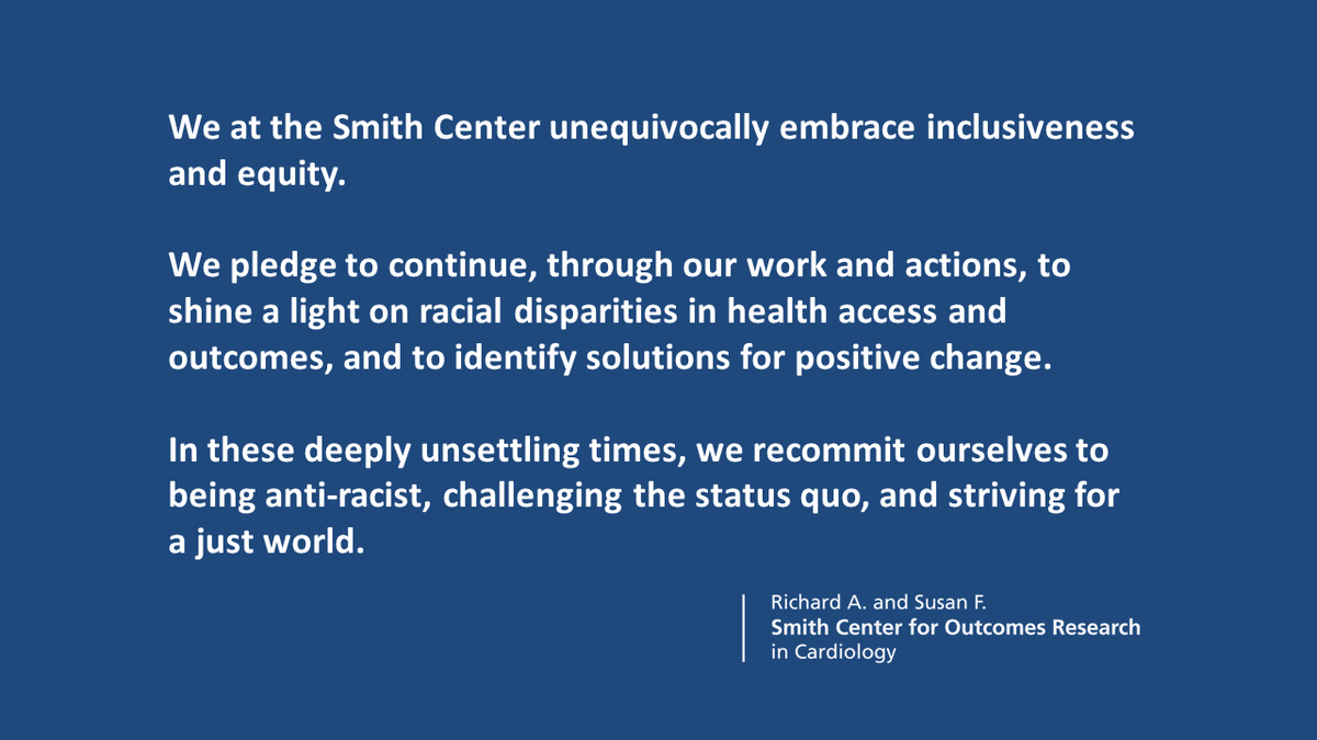 A statement from the faculty and staff of <a href="/SmithBIDMC/">BIDMC Smith Center</a>