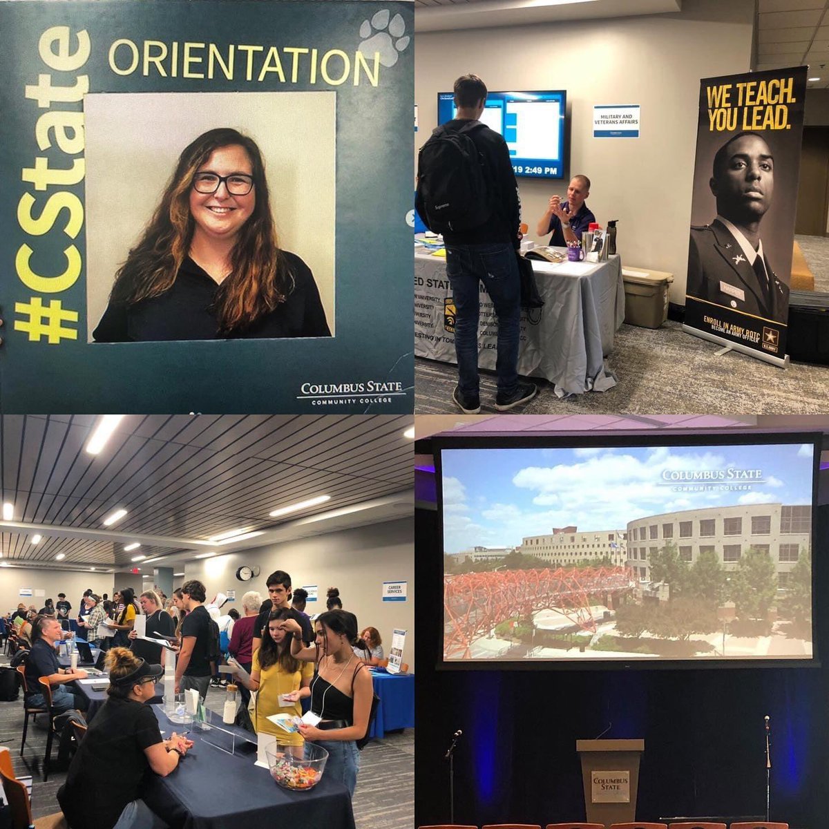 cscc_events's tweet photo. #TBT2019 Shout out to all of the team members that make New Student Orientations possible...Until we meet again! @SEaL@CSCC 

#CStateProud  #MeetVirtually #cscc  #csccevents #CStateCares #InThisTogetherOhio #cstatecares #eventprofessionals #meetingprofs #workingfromhome https://t.co/fjvIA4LTKb