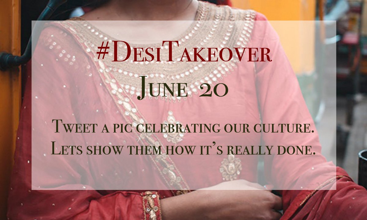 mmjiminie's tweet photo. Guys how about on June 20th we hold a Desi Selfie day. #DesiTakeover and we celebrate our culture loud and proud and show people how it's really done. https://t.co/eRvT9OAT8C