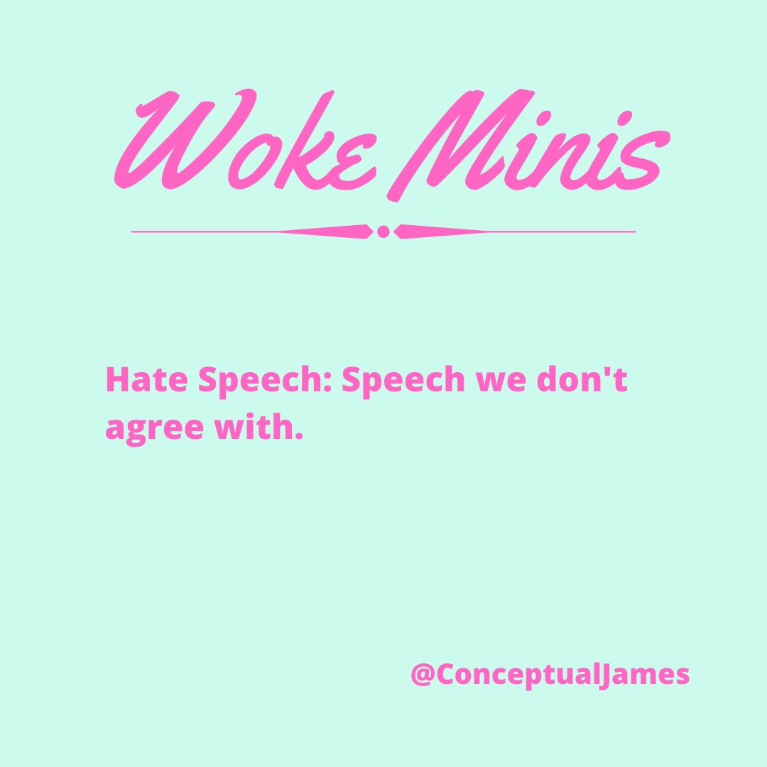  #WokeMinis  #HateSpeech