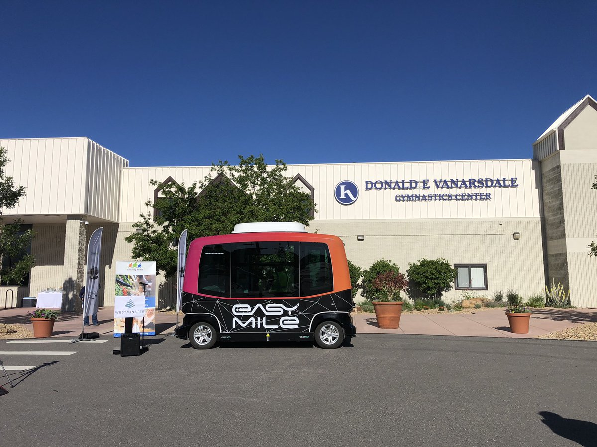 COSmartCities's tweet photo. @westminsterco launches first completely #driverless @easymile #avshuttle for safe food delivery! Live stream coming! #partnership #COVID19 #smartcities https://t.co/3OOOfR1jdM