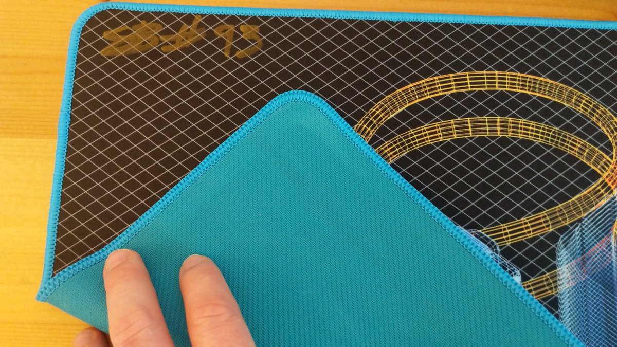 neojoris's tweet photo. @GamersNexus Thanks for the awesome mat #93! Although I do not mind, the color of the underside is more like turquoise (RAL5018) than blue like was shown on youtube. (My phone had some difficulties to capture the color correctly) 
Dutch import TAX €18,75, was refundable for me. https://t.co/3urjDjXqyp