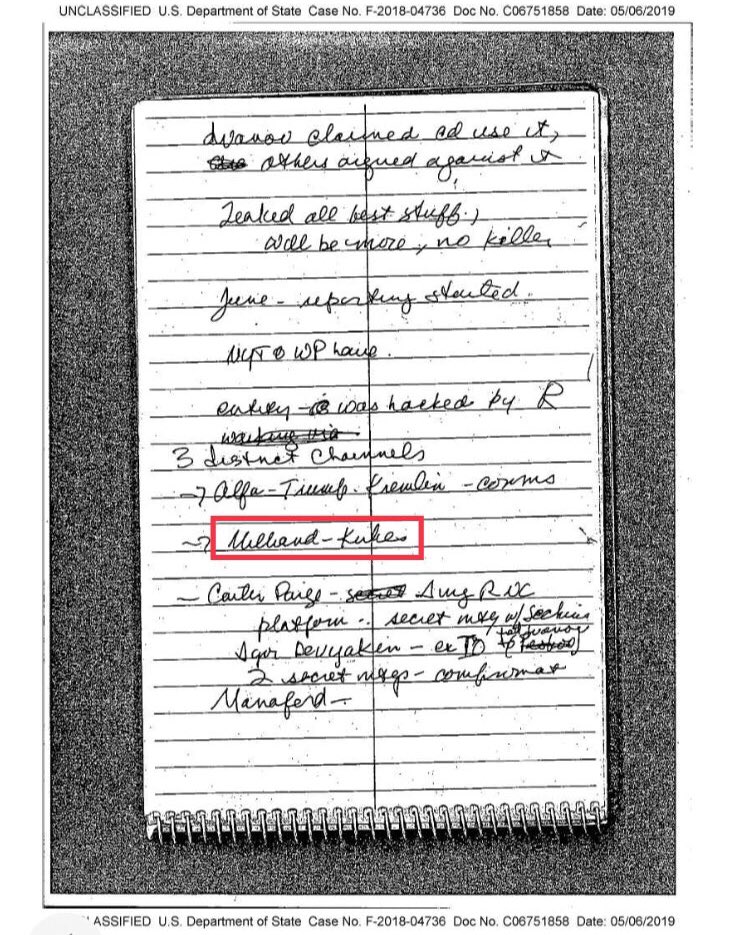 At the meeting, Steele told Kavalec that Millian was connected to Simon Kukes, a Russian-American businessman who used to manage Yukos Oil Company and TNK. https://www.scribd.com/document/409363897/State-Department-handwritten-notes-of-meeting-with-Christopher-Steele https://www.scribd.com/document/409364009/Kavalec-Less-Redacted-Memo