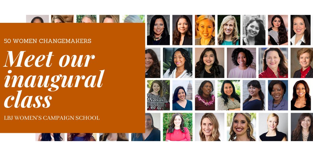 LBJWCS's tweet photo. Meet our inaugural class! 50 women changemakers — doctors, nurses, entrepreneurs, teachers, lawyers, community activists and veterans who seek to serve their community in the political arena. https://t.co/1Xck4JOQOf
Thank you @twuwppp, @WPLNetwork, @women_connected #ElectWomen https://t.co/qQeXsvdIQ2