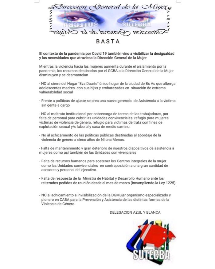 Direccion General de la Mujer SUTECBA (@dgmujsutecba) on Twitter photo 