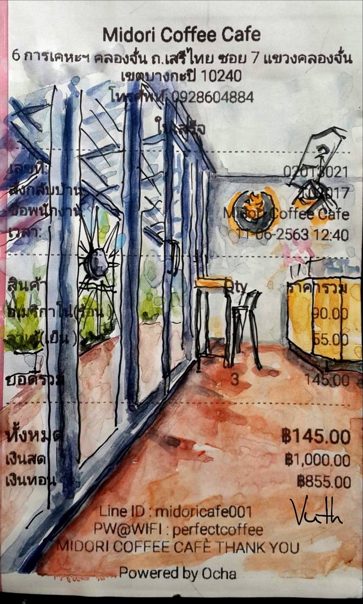 vuth_photo's tweet photo. MIDORI CAFÉ
Watercolor
#midoricafe #midoricoffee #watercolorpaintings #watercolor #watercolors #sketches #sketch #cafe #coffee https://t.co/h4Y47MqLoE