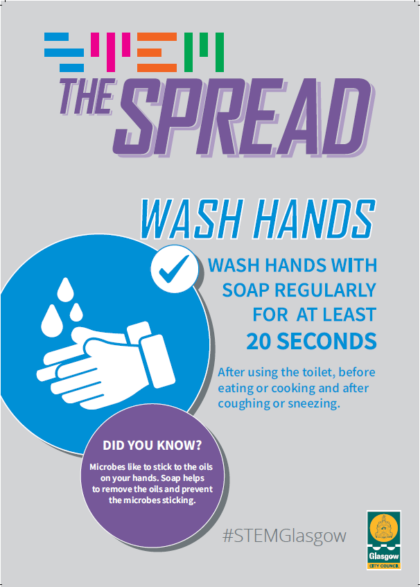 There are another set of #STEMtheSpread posters now available for <a href="/GlasgowCC/">Glasgow City Council</a> education establishments to use. The posters highlight the key 'keep safe' messages and can be found at: stemglasgow.co.uk/Resources/Down… #STEMGlasgow