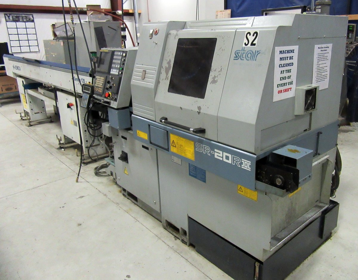Machinetoolcomm's tweet photo. Used CNC Lathes And Turning Centers For Sale - Star Model SR-20RII CNC Swiss Type Turning Centers (IPSUMM AUCTION) https://t.co/YchTGuyg1q #cncturning #swissturning #precisionlathe #turningcenter #barfeed #mfg #machinetools #cncmachining #star #starswissturn #imts2020 https://t.co/YpyWTlqzJU