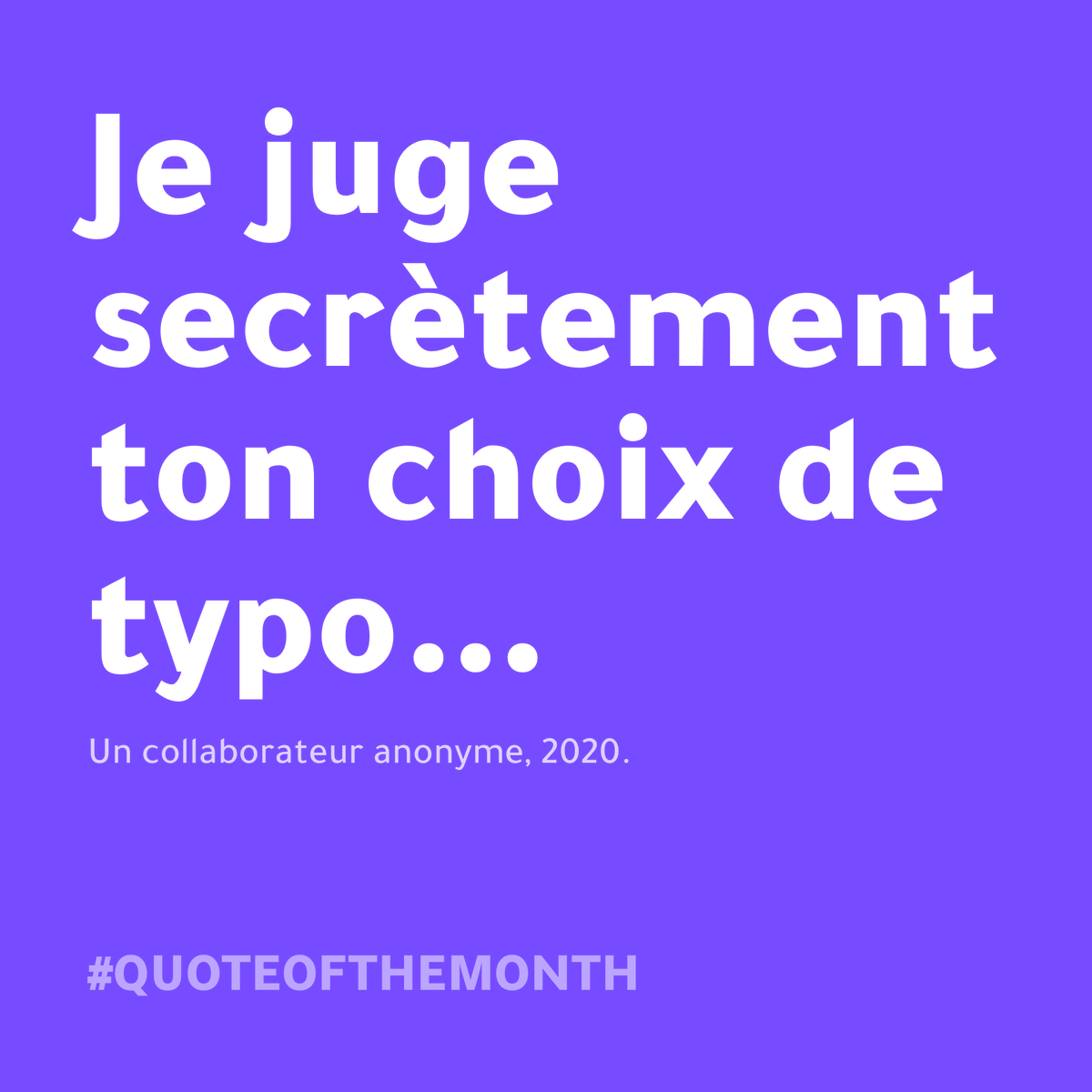 digitalpingpong's tweet photo. On ne peut pas toujours être d’accord les uns avec les autres... Mais on peut très bien faire semblant ! 🤞
.
#Design #DigitalPingPong #QuoteOfTheMonth https://t.co/XgSmMp53KV