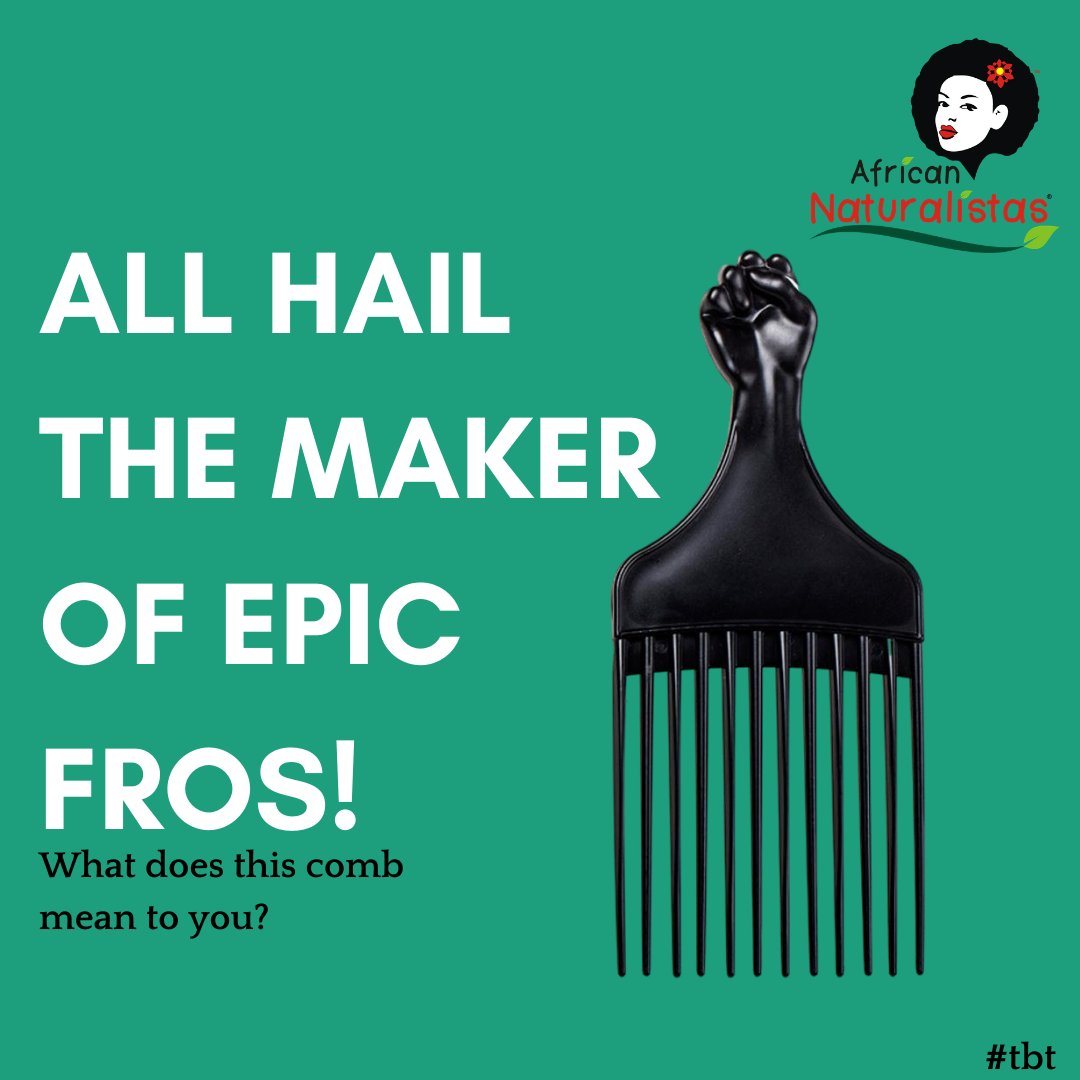 Africanaturalis's tweet photo. All we know is that when this comes out, your fro is about to be LIT!😉😎⁠
⁠
What does this comb remind you of? 

#africanaturalistas⁠
#tbt⁠
#afrocomb⁠
#hairchronicles https://t.co/xiDDRFoiMh