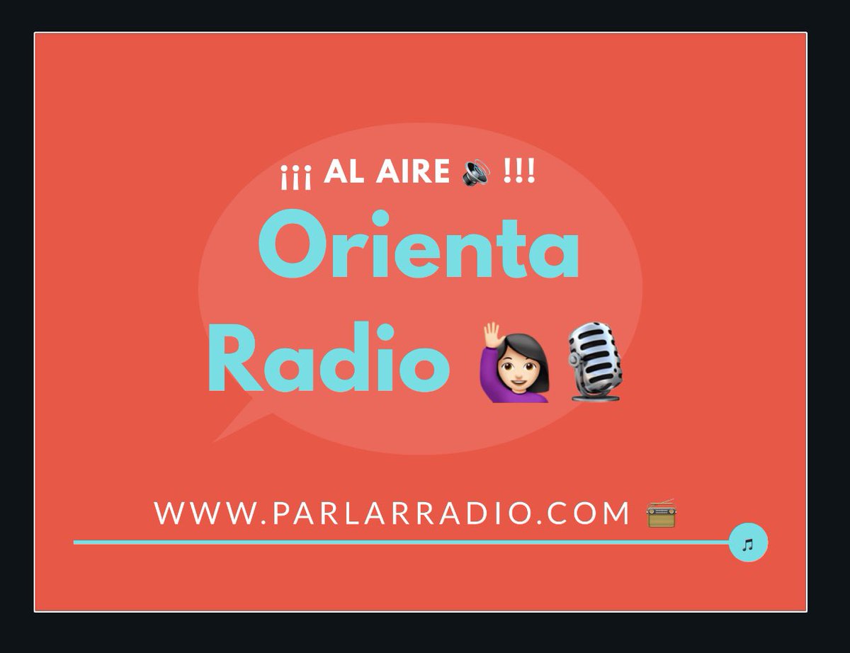 ParlarRadio's tweet photo. Lindo jueves para disfrutar 📻 ORIENTARADIO 📻 aquí en https://t.co/TY1PdgAdso 🙋🏻‍♀️🎵... Ya estamos al aire‼️ https://t.co/SEoaWsFXmV