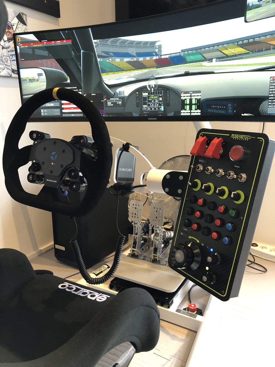 MaroEngel's tweet photo. Finally ready to join the party 🔥😎 big thanks to the guys at @racing_lounge for hooking me up with this beauty #Shori Sim 🙌🏻 Got lots of learning and catching up to do but looking forward to getting started 😄 #Simulator #VirtualRacingLounge #ShoriSims #Simracing #Rookieagain https://t.co/gO4X18K2Mv