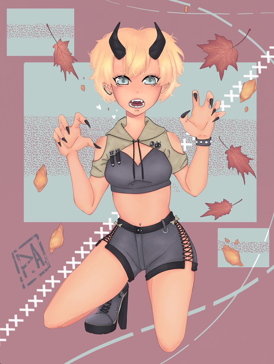 Psycholine1's tweet photo. All skin colours are amazing and I think they all look cool, so have them all !^^
.
.
.

#art #illustration #Procreate #ArtistOnTwitter #fierce #anime #animeart #arte #fantasy #fantasyart #horns #cute #illustrator #AnimeArt #oc #originalcharacter #aesthetic https://t.co/JD81CrvS9h