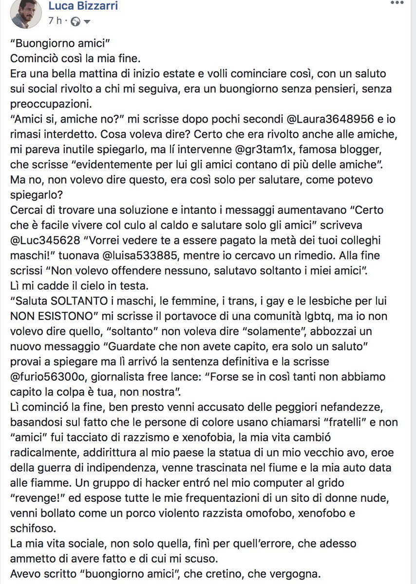LucaBizzarri's tweet photo. "Buongiorno amici"...cominciò tutto così. https://t.co/37bfLZLL1Z