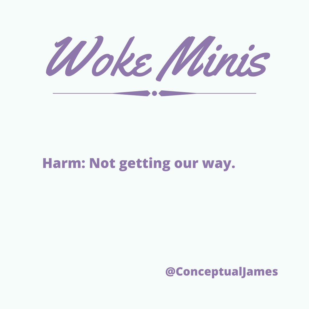  #WokeMinis  #Harm