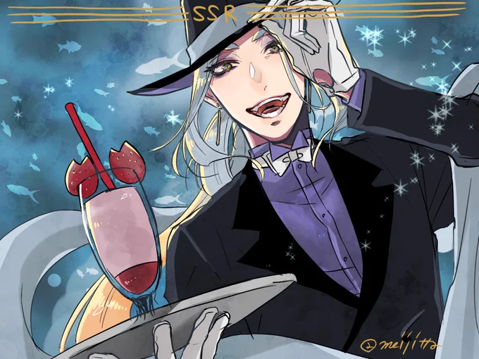# フォロワーさんからイメージもらって自分のtwst生徒つくる
?「やあいらっしゃい。ご注文を伺おうか」

うちの子作るとこういう遊びができて楽しいね? 