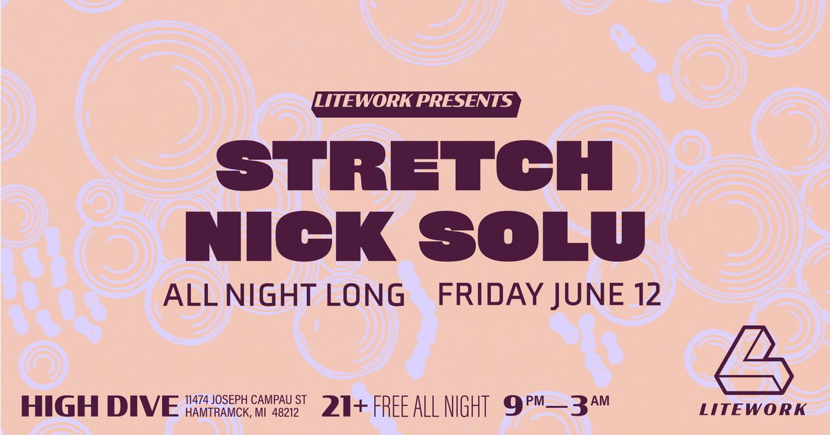 LiteWorkDET's tweet photo. You hear that? Can't be the bass from the club, can it? Well this isn't a drill - the 🐝s are buzing and back tomorrow at @HighDiveDetroit for a 21+, free show from 9pm-3am with @NickSolu and @JeffKoch_30! You best #stretch those legs out and dig up your dancing shoes 🕺💃🏼🕺🏾💃🏾 https://t.co/3ul1IN1OOr